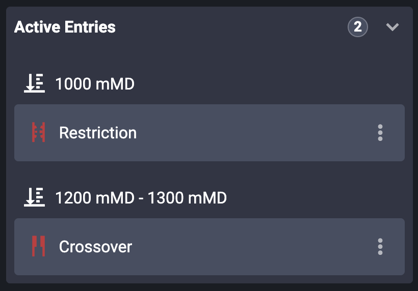 WellNav - Active Entries